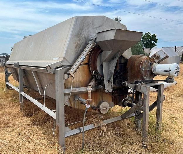 Used Stainless Steel Rotary Screw Blancher, 60" x 20' #C745236