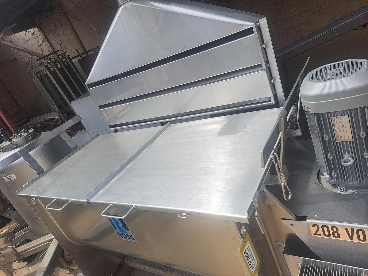 Used Mixer, Ribbon, 18 CF, Stainless Steel, Double Ribbon, 10 HP #S745504
