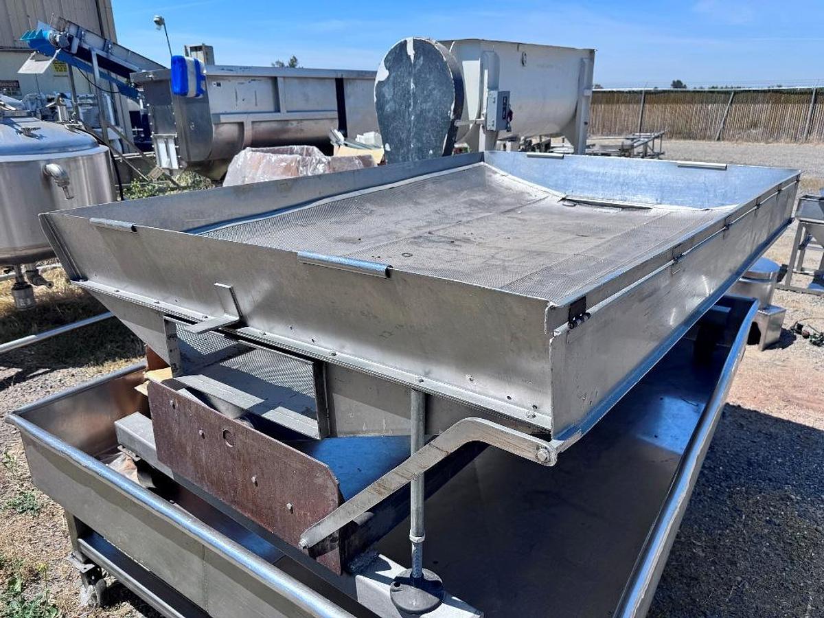 Used Cooling Pan, Stainless Steel, Screen Deck, 5' x 88", #5991800