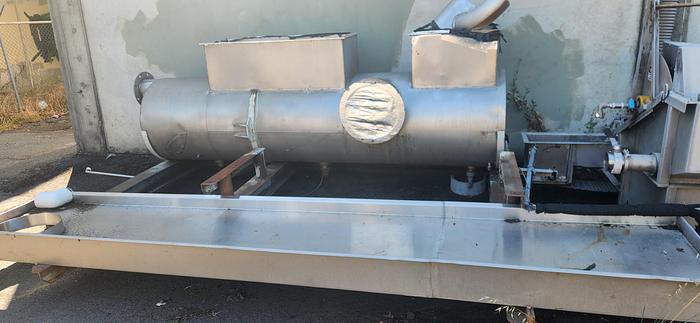 Used Rotary Screen, 25" x 72", Hycor Rotostrainer, Model RSA2572, Stainless Steel #4496754