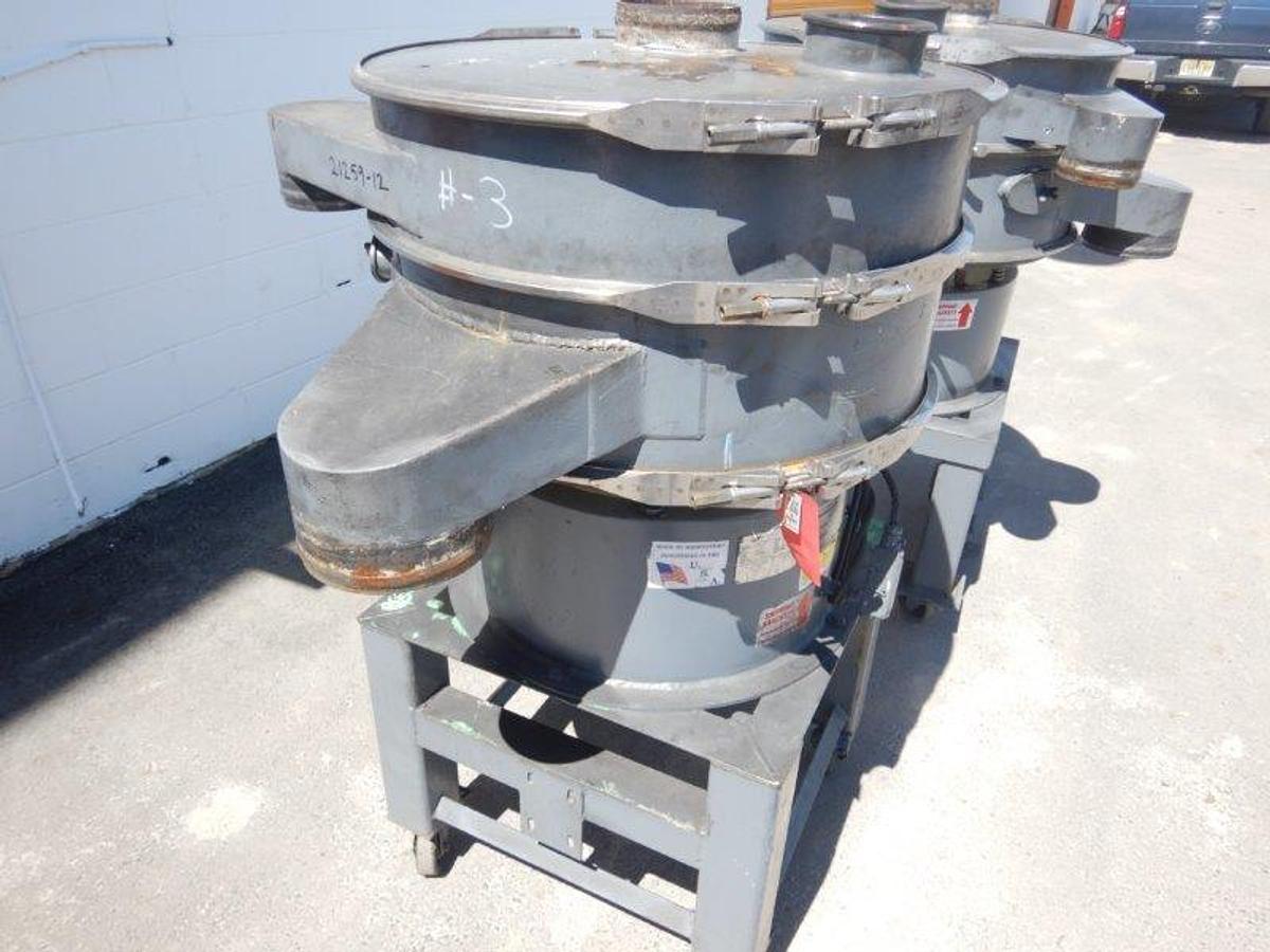 Used Screen, Sweco, 30", C/st, Single, Dust Cover, Midwestern #S742945