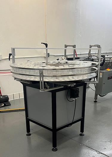 Used Table, Accumulation, Rotary Unscrambling, 42", Stainless Steel, Variable Speed #C745457