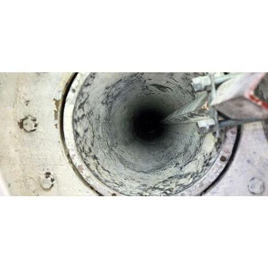 Used Calciner, Rotary, 6 1/2" diameter x 7' total length, Stainless Steel