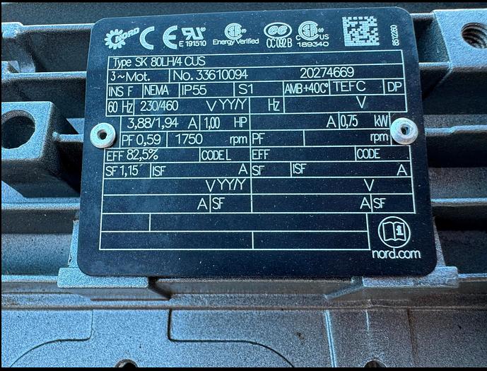 Used Conveyor, Screw, 6" Diameter X 20' Long, Stainless Steel, 1 HP, #5991111