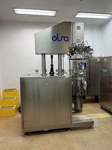 Used Mixer, High Shear, 50 Liter, Vacuum, Jacketed, Homogenizer, Olsa, #