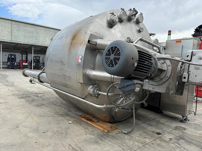 Used Kettle, 2,500 Gallon, Jacketed, Dbl Agitation, Feldmeier, #5991021