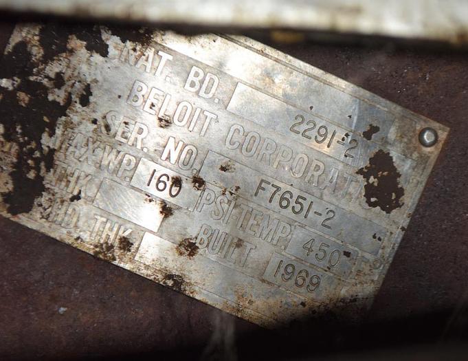 Used Dryer, Drum, Double, 42" x 120", Chrome, Beloit, 100 PSI B #D745516