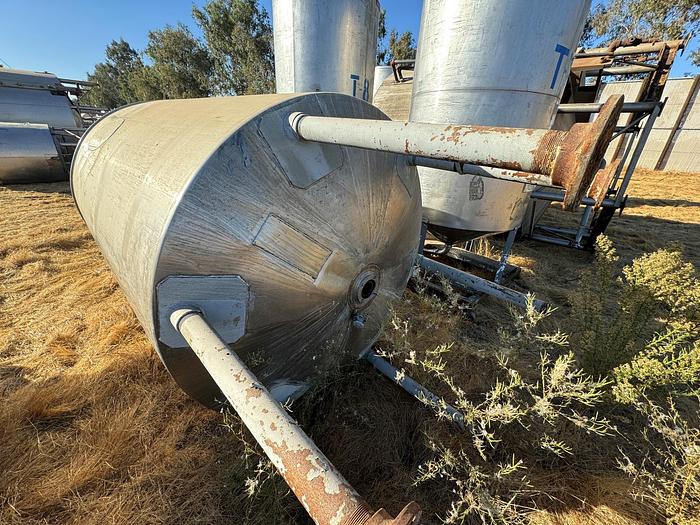 Used Tank, 2,000 Gallon, 316 Stainless Steel, 6' x 9', #5991031