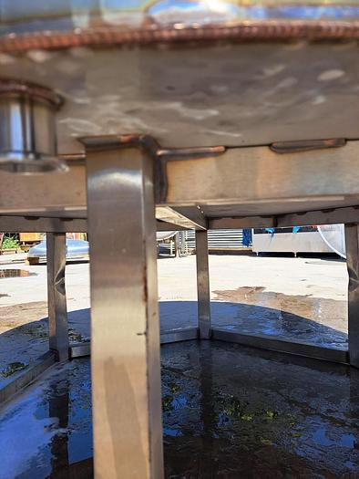 Used Tank, 580 Gallon, 304 Stainless Steel, Straight Side, Flat Bottom #S745257