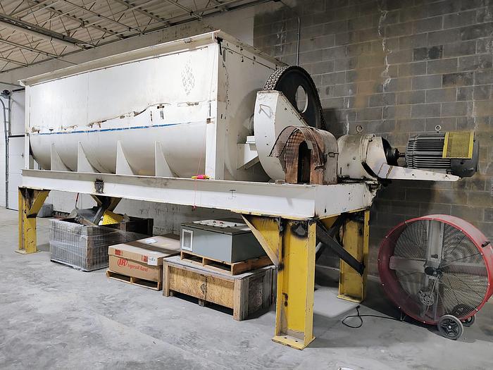 Used Mixer, Ribbon, 600 CF, Carbon Steel, Double Ribbon, #5991223