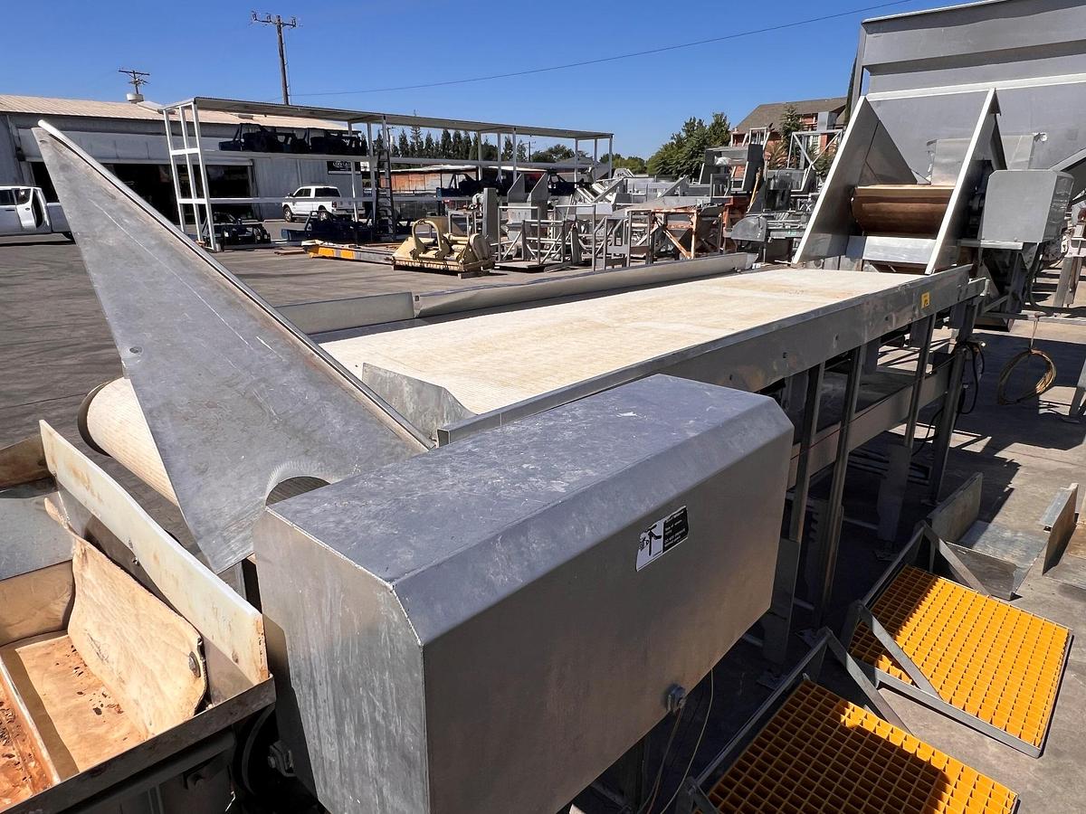 Used Conveyor, 36”W x 12’L, Inspection, Stainless Steel, Sound Ocean Metal Fabricators, #5991525