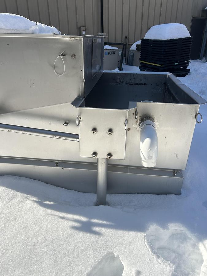 Used Rotary Screen, Stainless Steel, 24” Diameter x 48” Screen, Tank 48” x 48” x 96”, #5991576