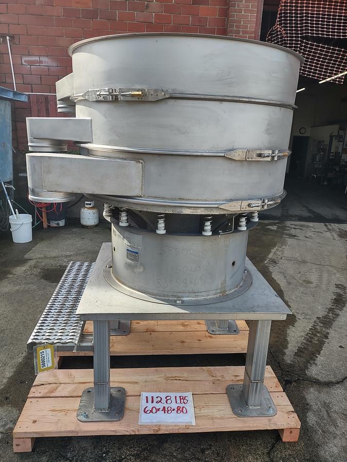 Used Screen, Sweco, 48", Stainless Steel, Double Deck, 2.5 HP, #5880215