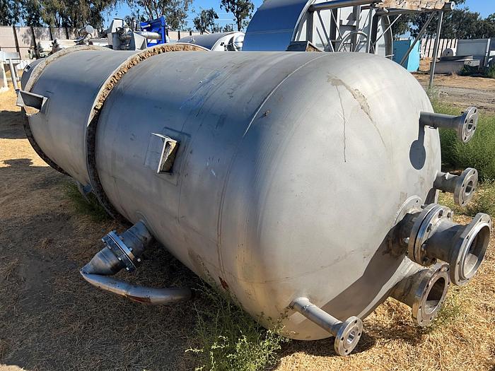 Used Tank, 2,000 Gallon, 150 PSI, 304L Stainless Steel, Hahn & Clay - #S745288