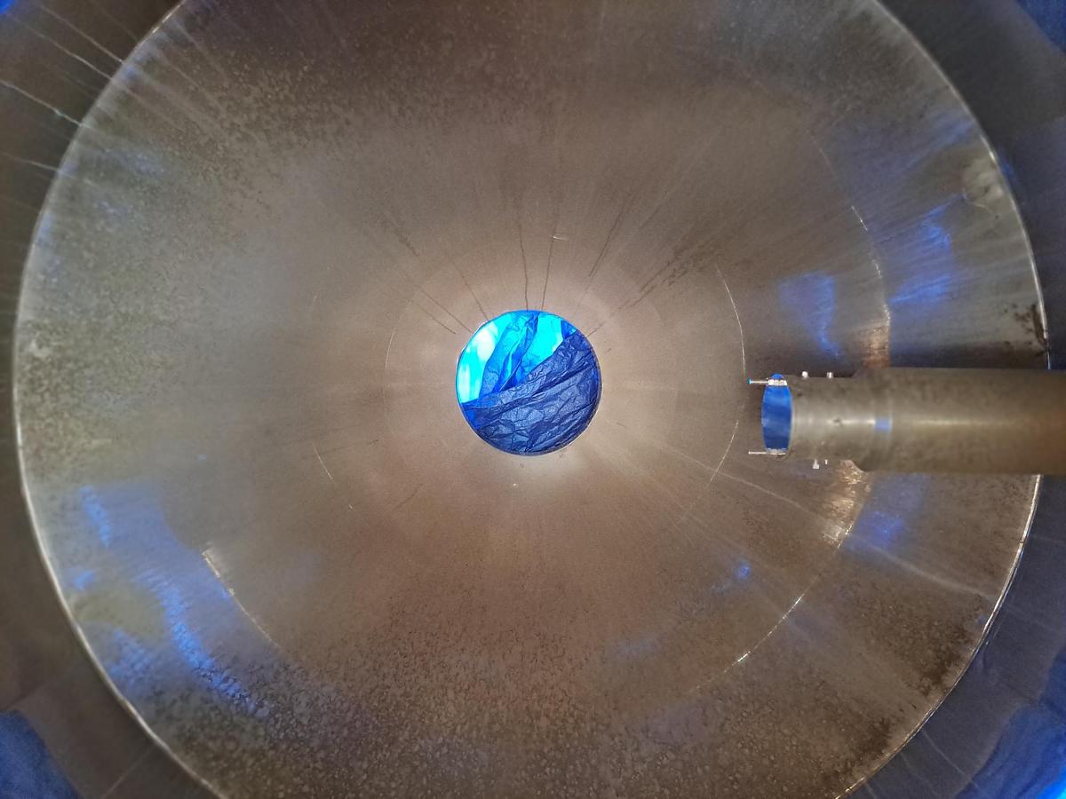 Used Mixer, Conical, 100 CF, 304 Stainless Steel, Gemco, 7.5 HP, #S741455