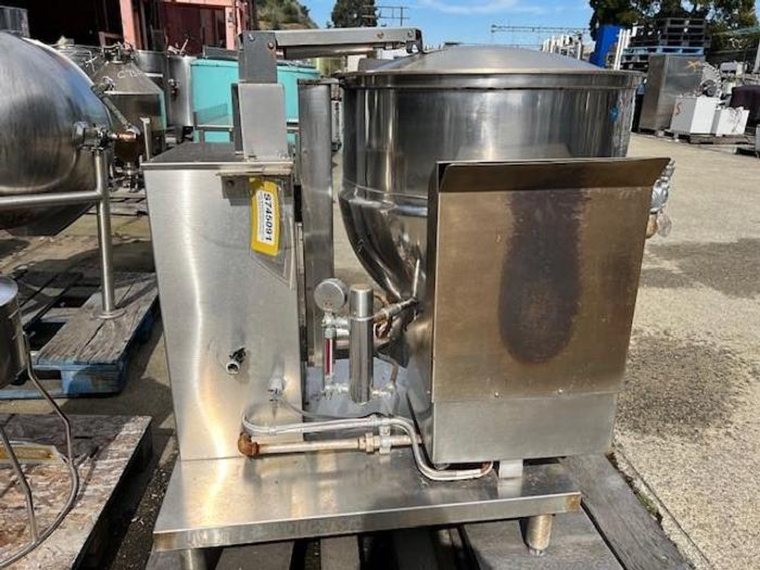Used Kettle, 40 Gallon, Groen, Mdl DHT-40, Tilt, Gas-Fired, Self Contained #S745091