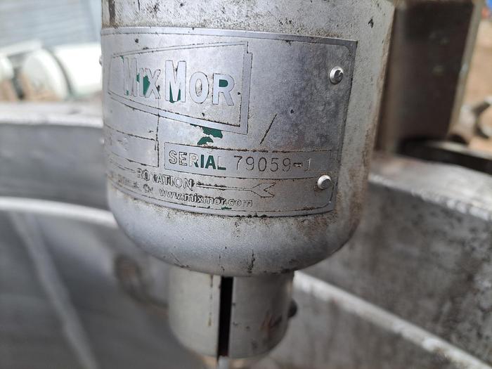 Used Tank, 800-Gallon, Stainless Steel, Agitated, MIX-MOR Mixer #5991290