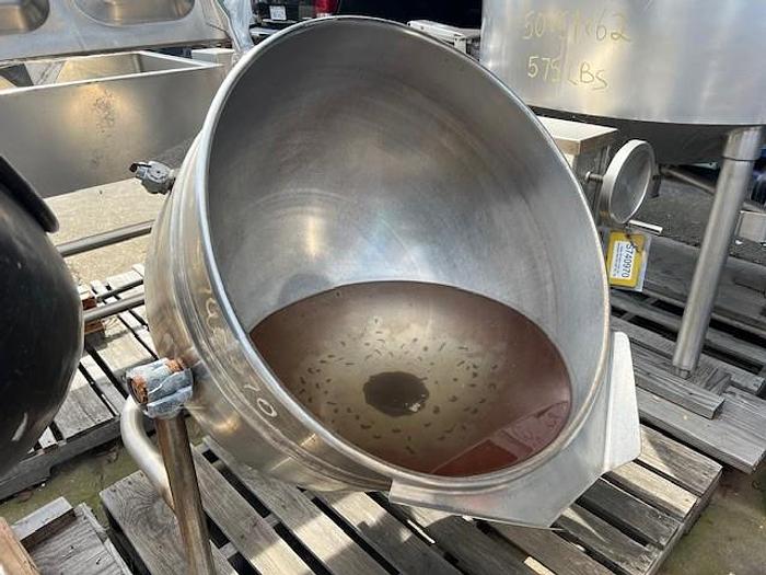 Used Kettle, 60 Gallon, S/st, Jkt, Cleveland, Mdl KDL-60T SH, #S740970