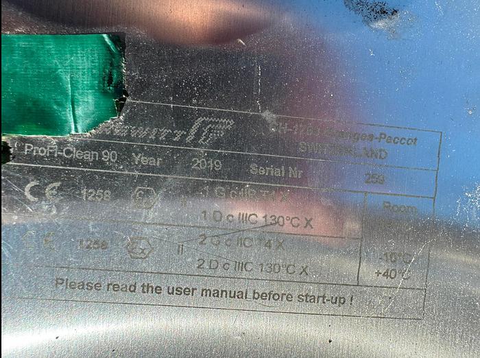 Used Filter, Air, De-Dusting, Frewitt, Profi-Clean 90, 316 Stainless, #5880227