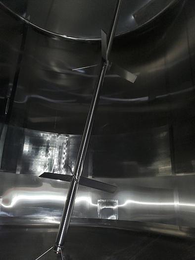 Used Tank, 6,000 Gallon, Stainless Steel, Agitated, Dish Bottom, Jacketed #4445060