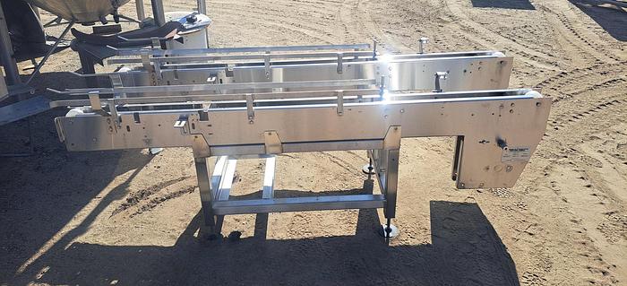 Used Conveyor, Trans Automation Technologies, 3.5" x 7', Stainless Steel Frame #5512923