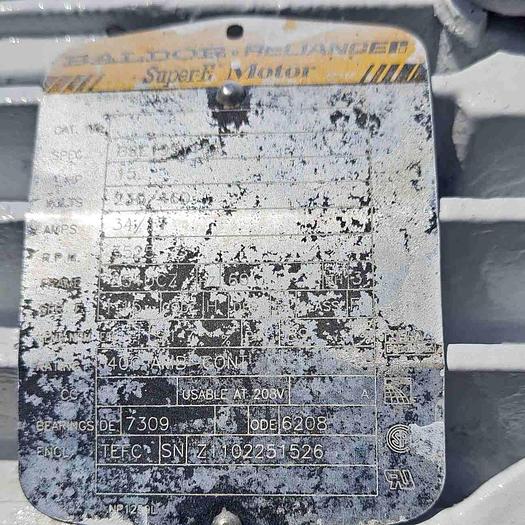 Used Mixer, High Shear, 15 HP, Stainless Steel, In-line #S745044