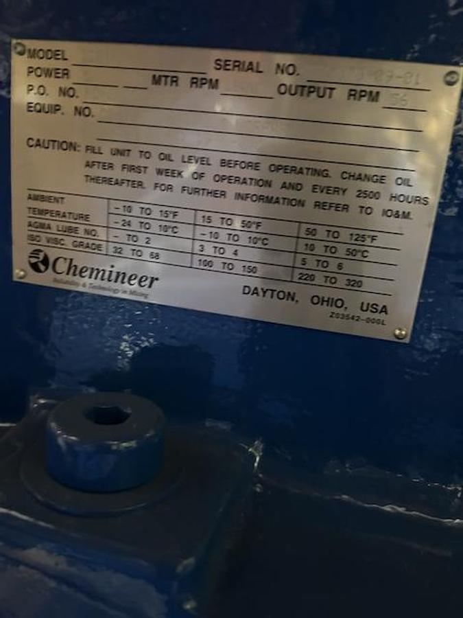 Used Reactor, 2,775 Gallon, 304 Stainless Steel, Equipromex, Water Wash, Vertical, 145 PSI, Agitated, Unused, #5991584