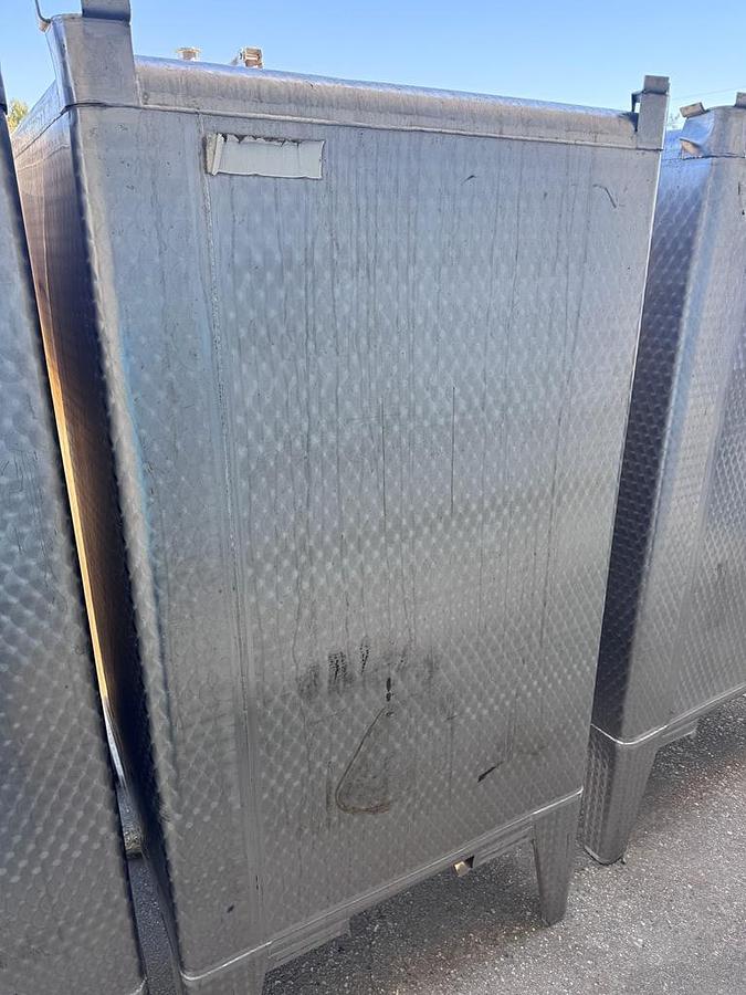 Used Tank, 529 Gallon, Stainless Steel Tote Tank, 48" x 48" Qty. - 4, #5991808