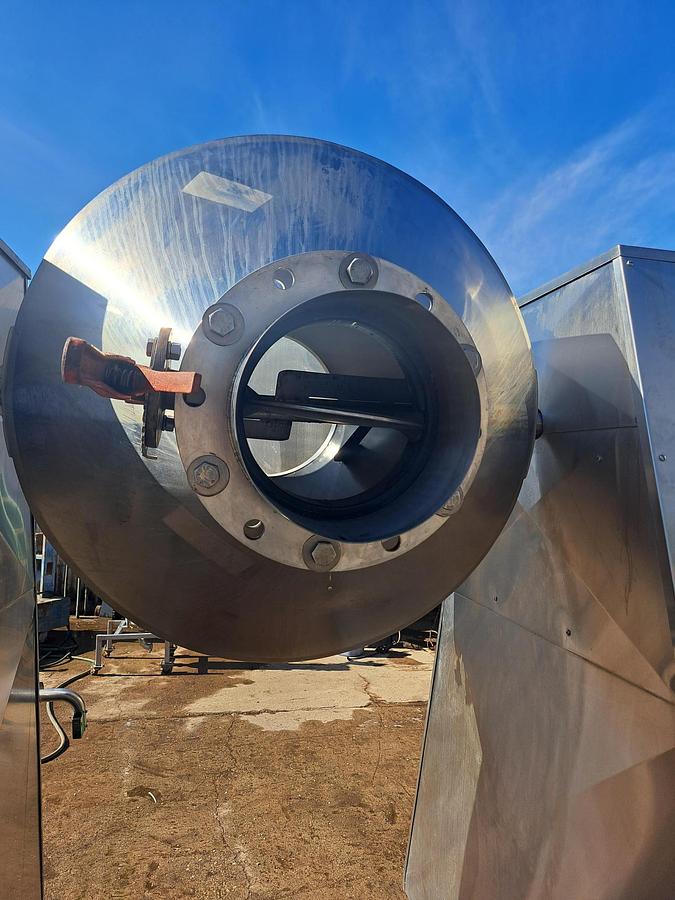 Used Mixer, Conical, Double Cone, 20 Cu Ft, Stainless Steel, 5 HP, #5991566