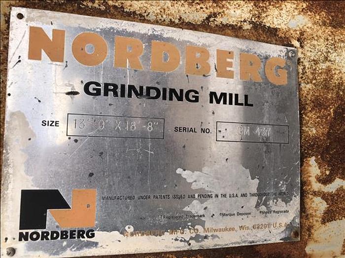 Used Mill, Rod, 13' X 18'8", Nordberg, 1,500 HP, #D739663