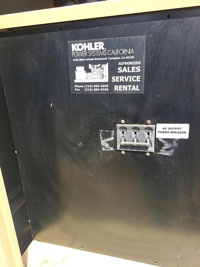 Used Generator, Diesel, 26 kW, Kohler, Self Contained, 240 Volt, #C738157