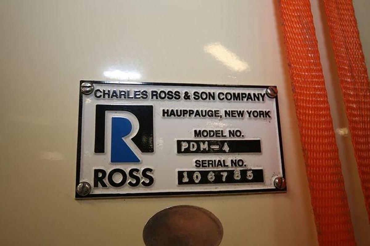 Used Mixer, Planetary, 4 Gallon, Stainless Steel, Vacuum, Ross, PDM-4, #5991828