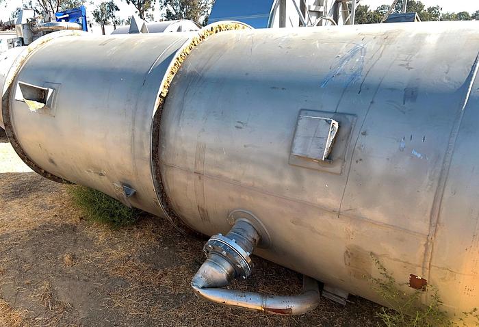 Used Tank, 2,000 Gallon, 150 PSI, 304L Stainless Steel, Hahn & Clay - #S745288