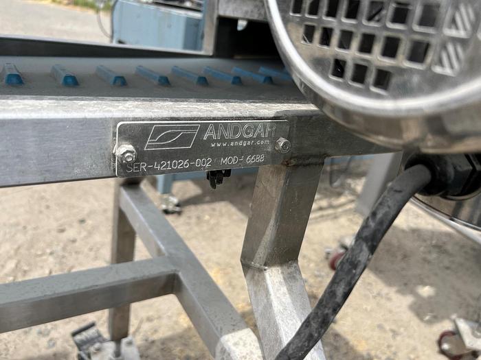 Used Conveyor, Belt, 11" X 52", Stainless Steel, Andgar, 1/2 HP #C745224