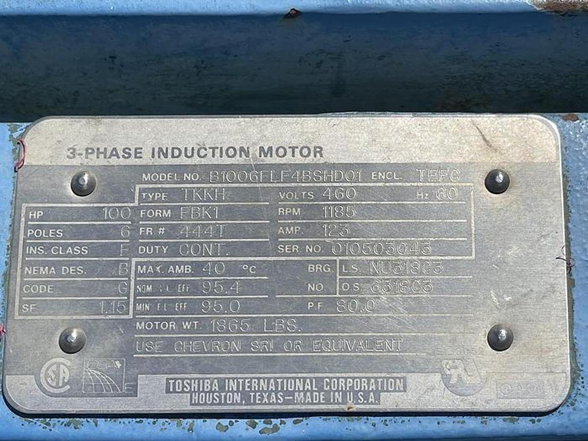 Used Pulper, Finisher, Rossi Catelli, Model P100/6R, Butterfly Turbo Juice Extractor, #5991912
