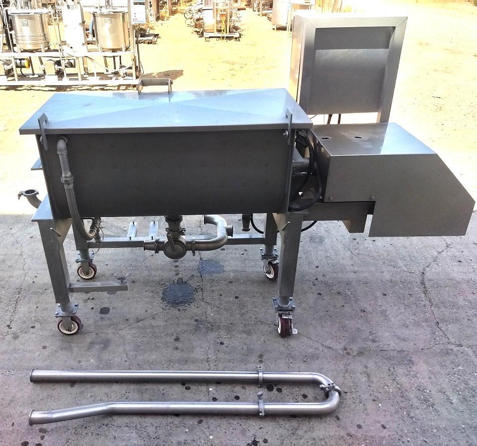 Used Mixer, Ribbon, 18 CF, Blentech, Jacketed, Stainless Steel, #5991892