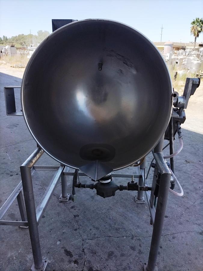 Used Kettle, 70 Gallon, Jacketed, Stainless Steel, Tilting, Burkhard, #5991935