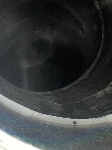 Used Tank, 500 Gallon, Stainless, 6' Diameter, Steep Cone Bottom