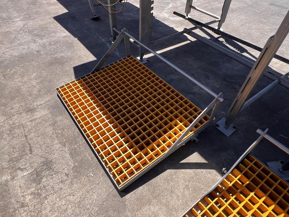 Used Conveyor, 36”W x 12’L, Inspection, Stainless Steel, Sound Ocean Metal Fabricators, #5991525