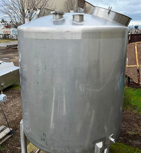 Used Tank, 525 Gallon, S/St, Sprinkman, Dish Top, Cone Bottom #S744972