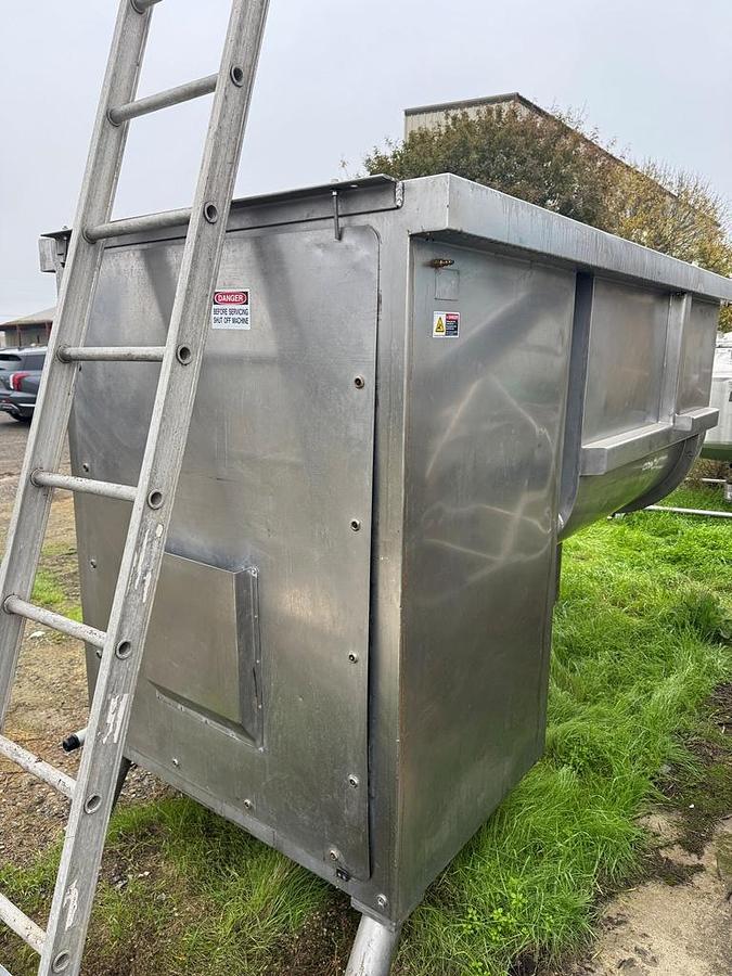 Used Mixer, Paddle, 75 CF, Stainless Steel, 30 HP #5991603