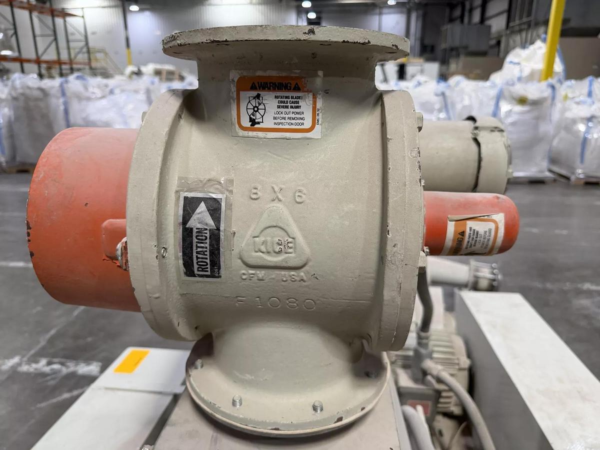 Used Mill, Roll, 8" x 16", Dual Roll, Kice Rotary Airlock, 10 HP, #5991798