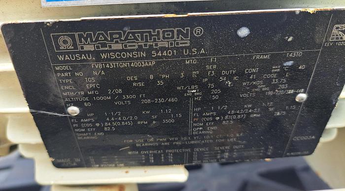 Used Mixer, High Shear, 3 HP, Ross, Model HSM-101, 316 Stainless #5475847