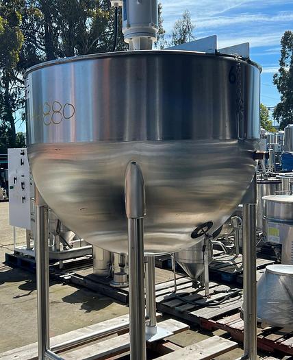 Used Kettle, 400 Gallon, Jacketed, 90 PSI, Lee Industries, #S744880