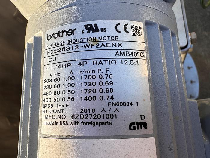 Used Reactor, 66 Gallon (250 Liter), Single Use, Stainless Steel, HyClone, 24" x 42" #5991246