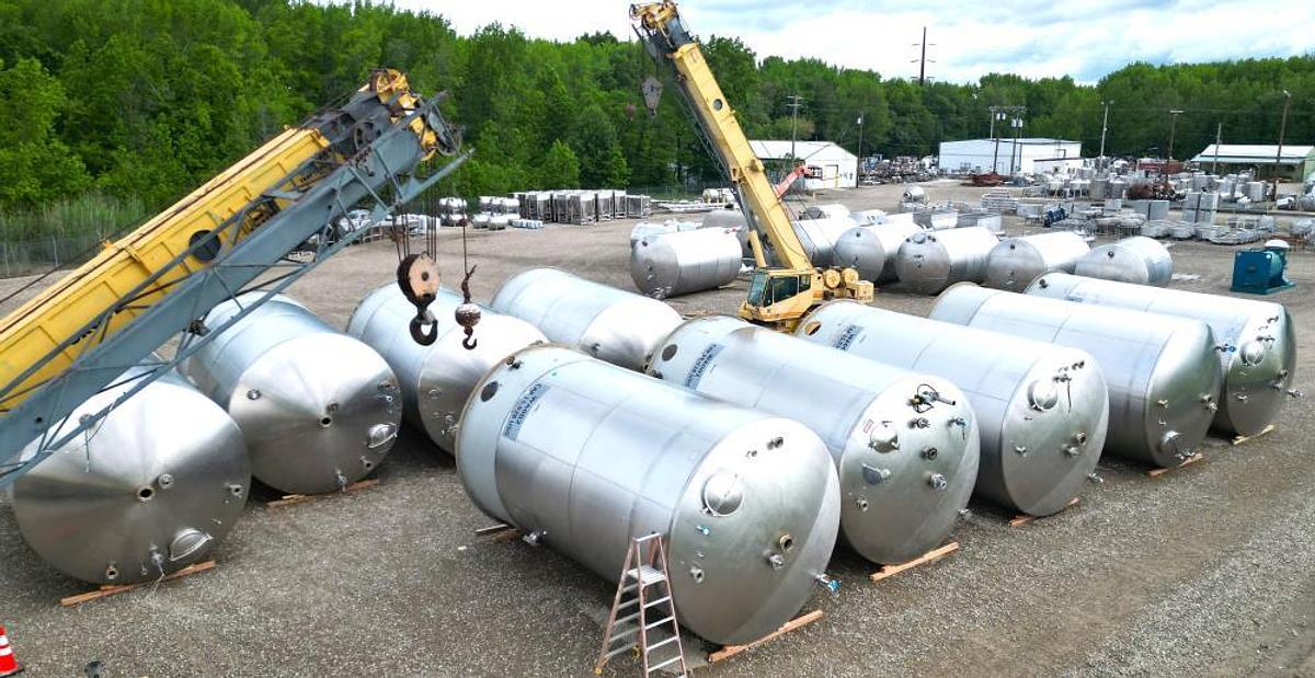 Used Tank, 15,000 Gallon, Vertical, 304L Stainless Steel, ASME, Unused, #5991729