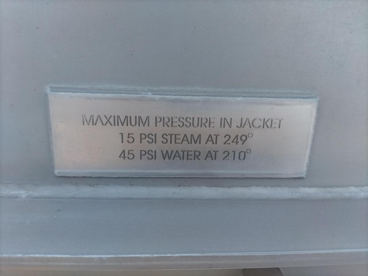 Used Mixer, Ribbon, 18 CF, Blentech, Jacketed, Stainless Steel, #5991892