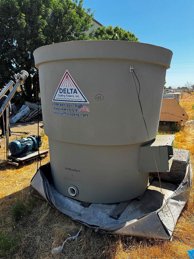 Used Cooling Tower, 50-Ton, Model 4-50, Delta, 90 GPM, Unused, #5991498