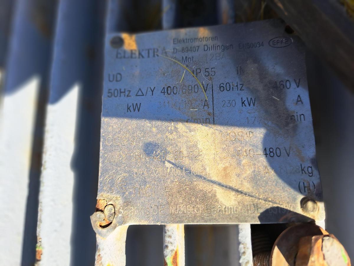 Used Shredder, Single Rotor, 47" x 31.5", 308 HP, Herbold SMS 80/120-S7-2, #