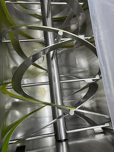 Used Mixer, Ribbon, Approx. 100 CF, Stainless Steel, Hayes & Stolz, 30 HP